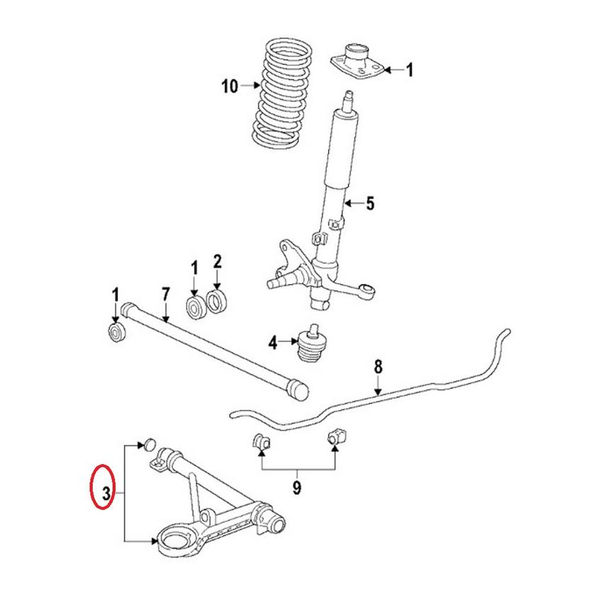 Porsche Control Arm - Front Passenger Side 91134190201